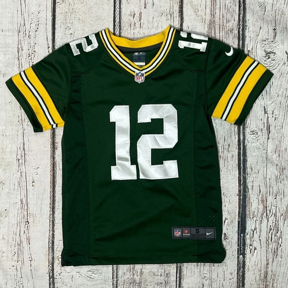 Aaron Rodgers Green Bay Packers Stitched Nike NFL Football Boys Youth Jersey